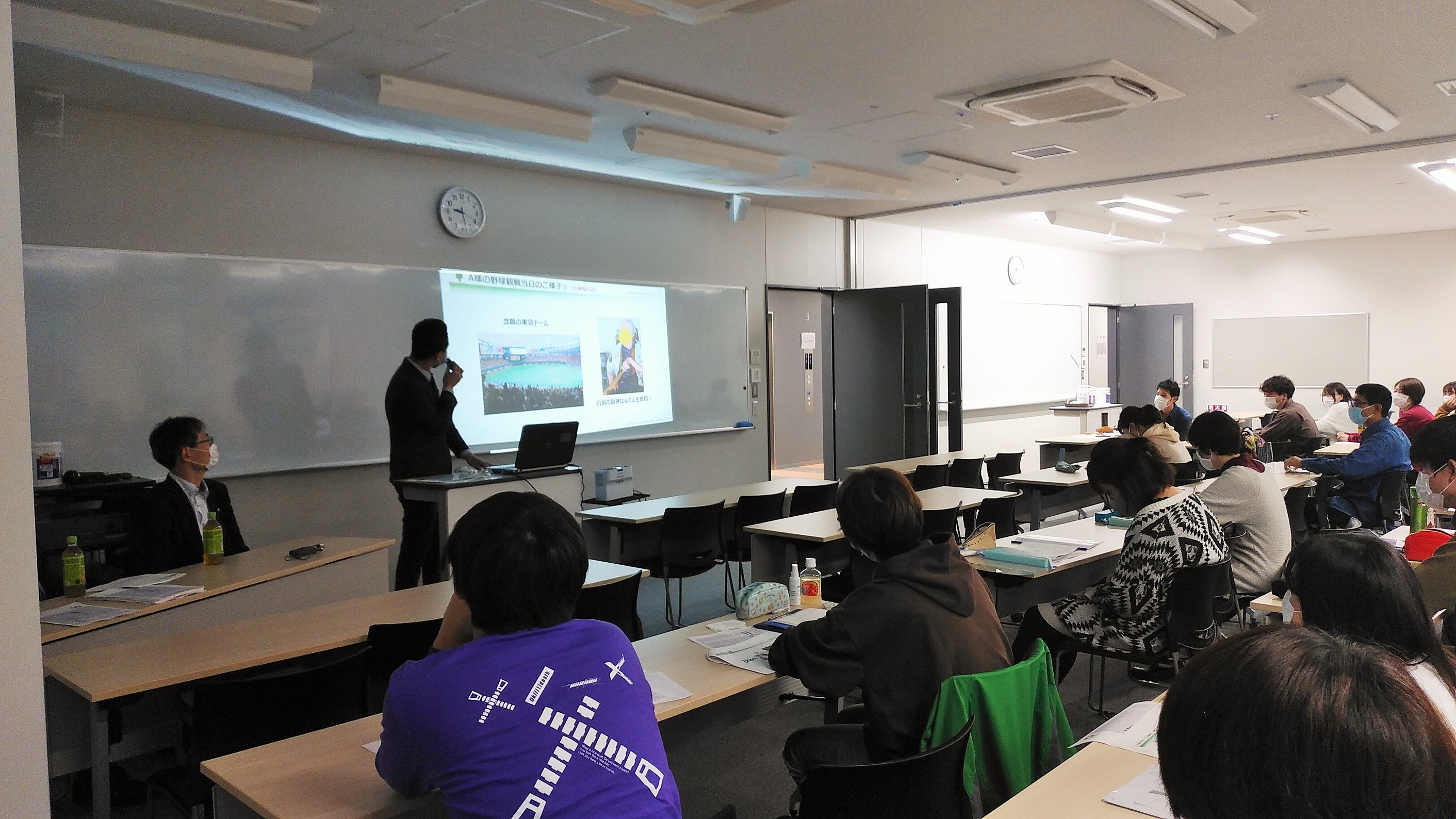 介護福祉科専門学校の学内実習に参加しました